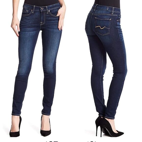 7 for all mankind Ankle Gwenevere Skinny Jeans 26 - Picture 2 of 7
